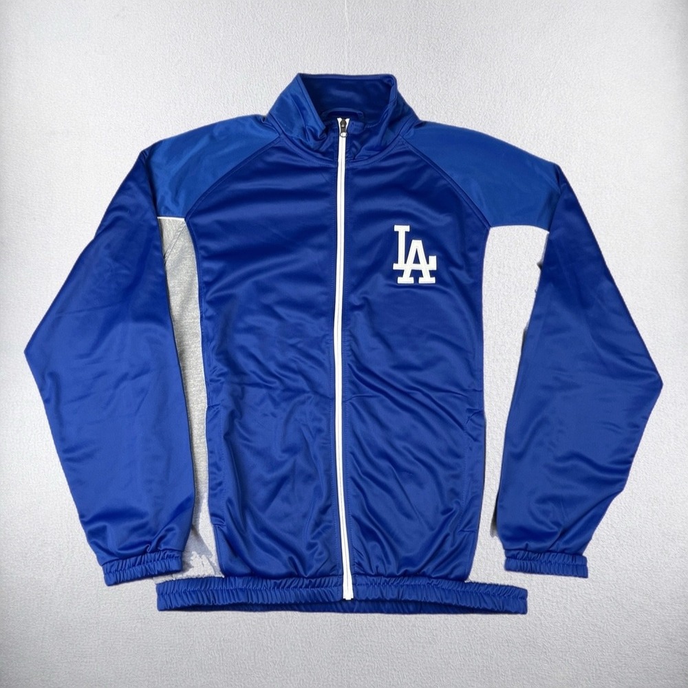 G-III Los Angeles Dodgers Track Jacket Mens XL Blue Grey Full Zip MLB Baseball